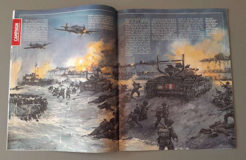 WW2 "Images Of War" Issue 17 (Dieppe) With Campaign Map And Newspaper Copy.