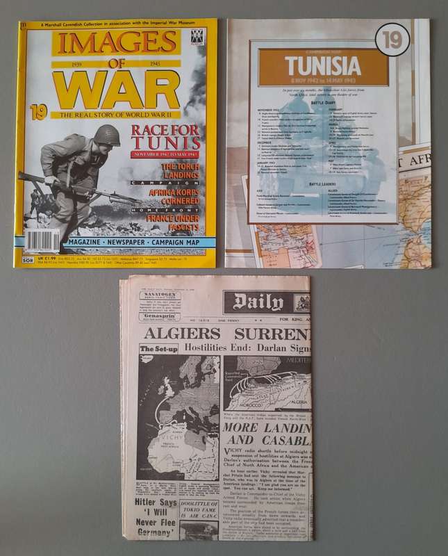 WW2 "Images Of War" Issue 19 (Tunisia) With Campaign Map And Newspaper Copy.