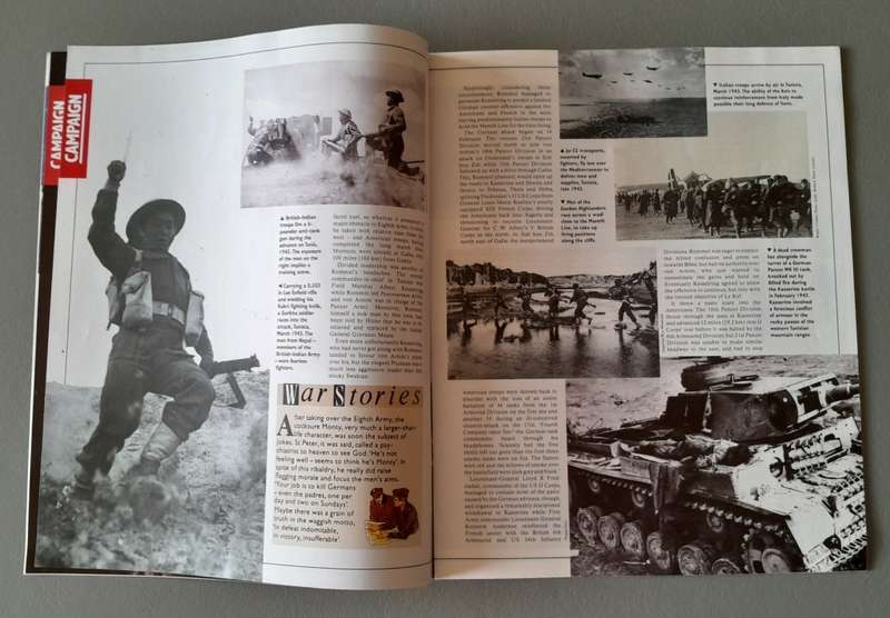 WW2 "Images Of War" Issue 19 (Tunisia) With Campaign Map And Newspaper Copy.