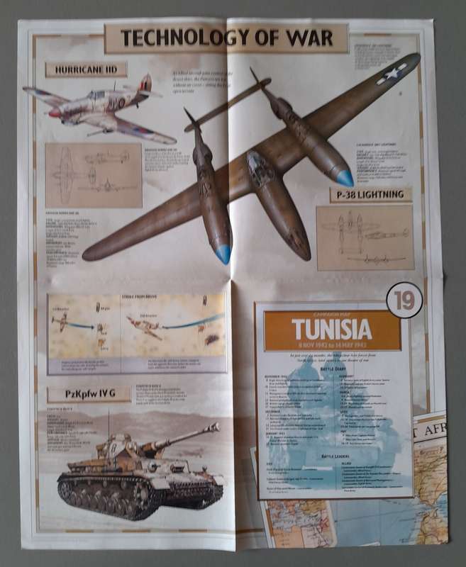 WW2 "Images Of War" Issue 19 (Tunisia) With Campaign Map And Newspaper Copy.