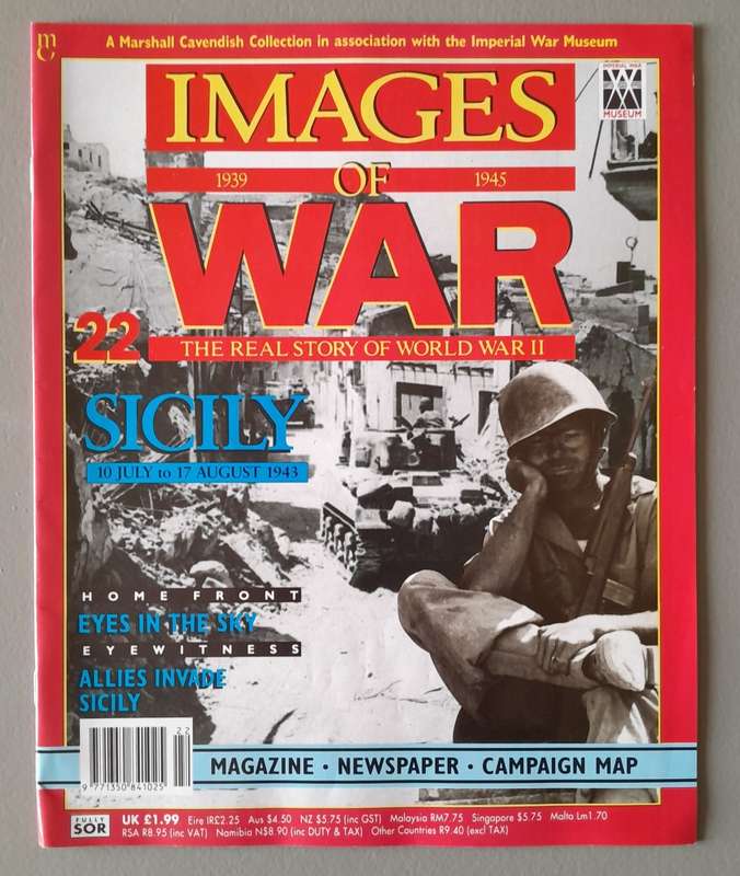 WW2 "Images Of War" Issue 22 (Sicily) With Campaign Map And Newspaper Copy.