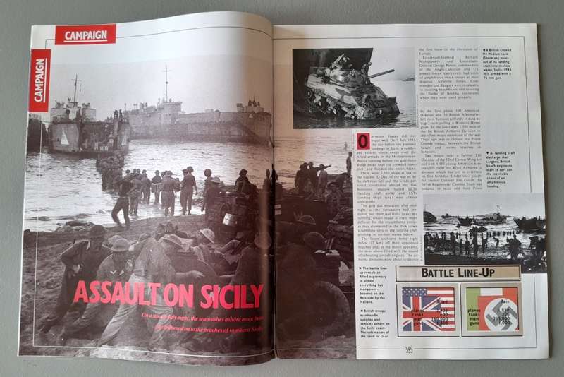 WW2 "Images Of War" Issue 22 (Sicily) With Campaign Map And Newspaper Copy.