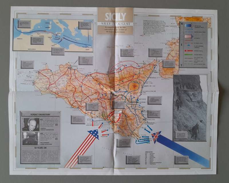 WW2 "Images Of War" Issue 22 (Sicily) With Campaign Map And Newspaper Copy.
