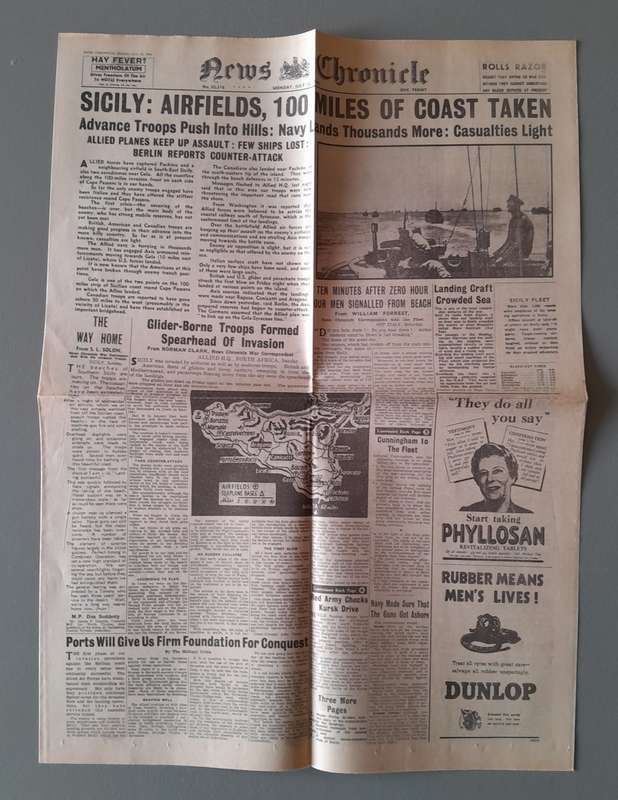 WW2 "Images Of War" Issue 22 (Sicily) With Campaign Map And Newspaper Copy.