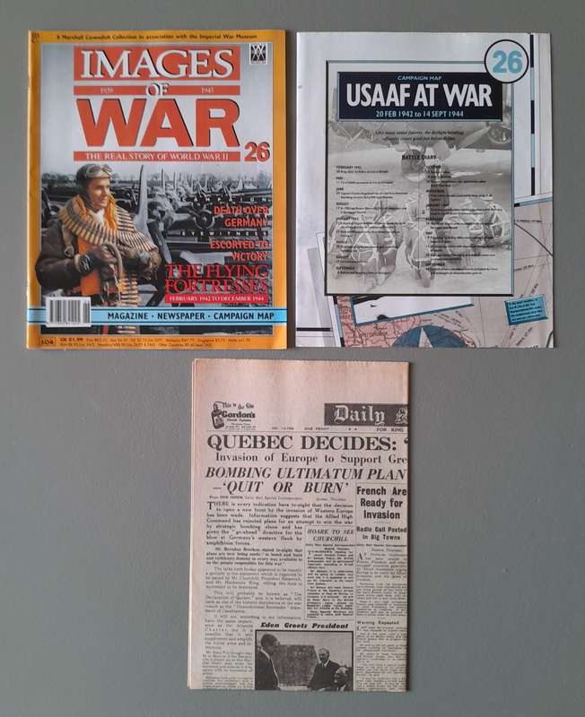 WW2 "Images Of War" Issue 26 (US Air Force) With Campaign Map And Newspaper Copy.
