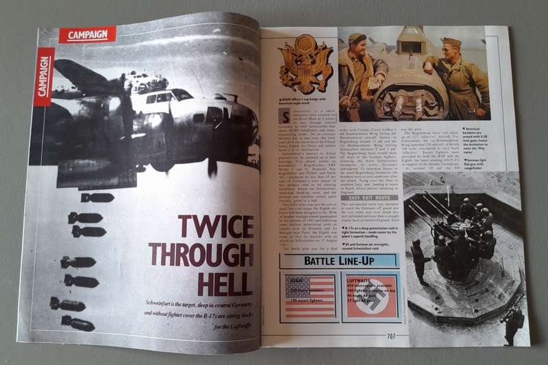 WW2 "Images Of War" Issue 26 (US Air Force) With Campaign Map And Newspaper Copy.