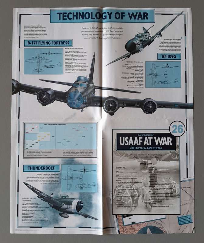 WW2 "Images Of War" Issue 26 (US Air Force) With Campaign Map And Newspaper Copy.