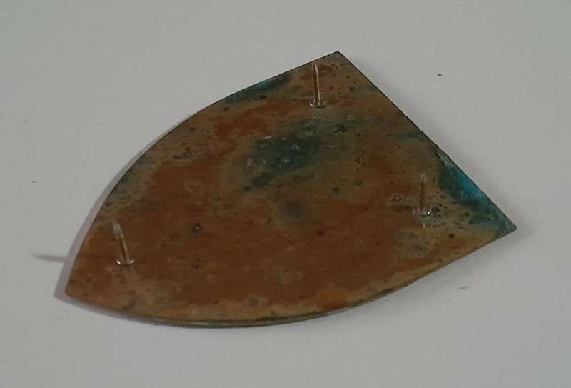 SADF 1 South African Infantry (1 SAI) Battalion Shoulder Flash.  All Pins Intact.