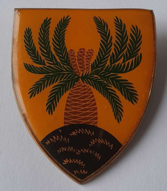 SADF 4 South African Infantry (4 SAI) Battalion Shoulder Flash.  2 Pins Intact.