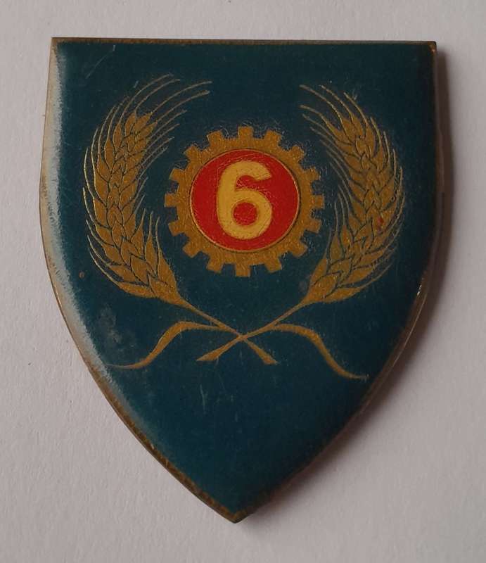 SADF 6 Maintenance Unit Shoulder Flash.  No Pins.
