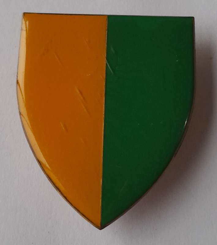 SADF 7 South African Infantry Division Shoulder Flash.  All Pins Intact.