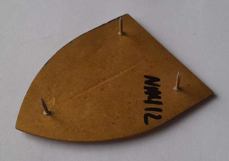 SADF 7 South African Infantry Division Shoulder Flash.  All Pins Intact.