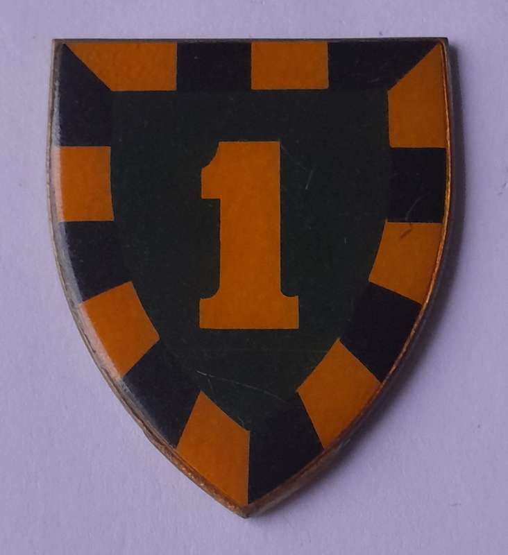 SADF 1 South African Infantry (1 SAI) Battalion (1st Type) Shoulder Flash.  No Pins.