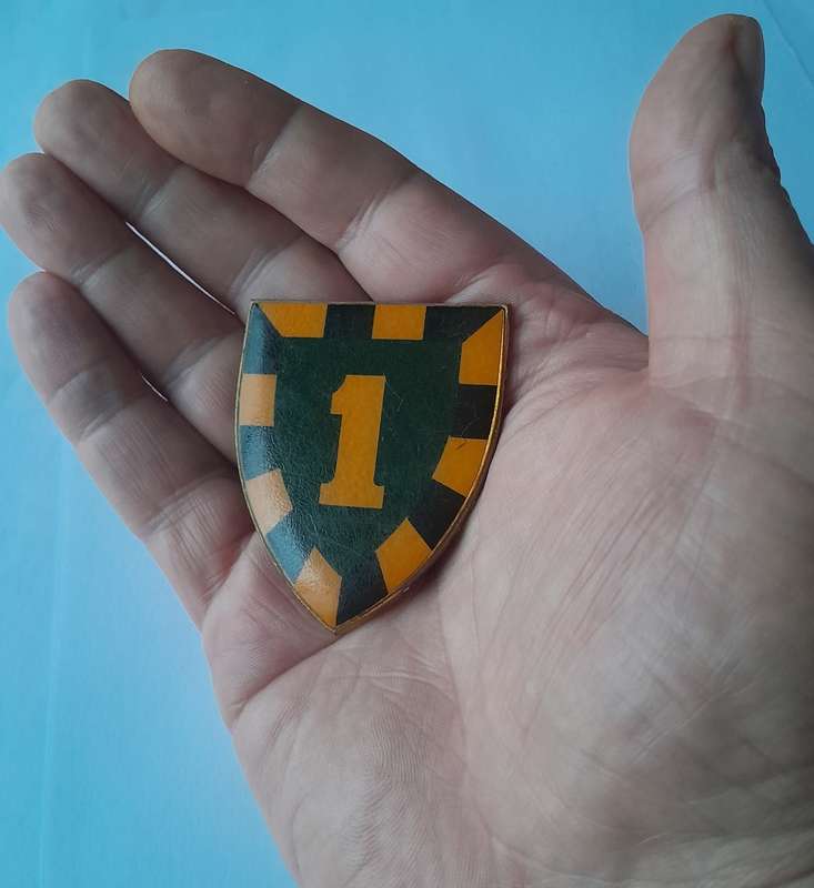 SADF 1 South African Infantry (1 SAI) Battalion (1st Type) Shoulder Flash.  No Pins.