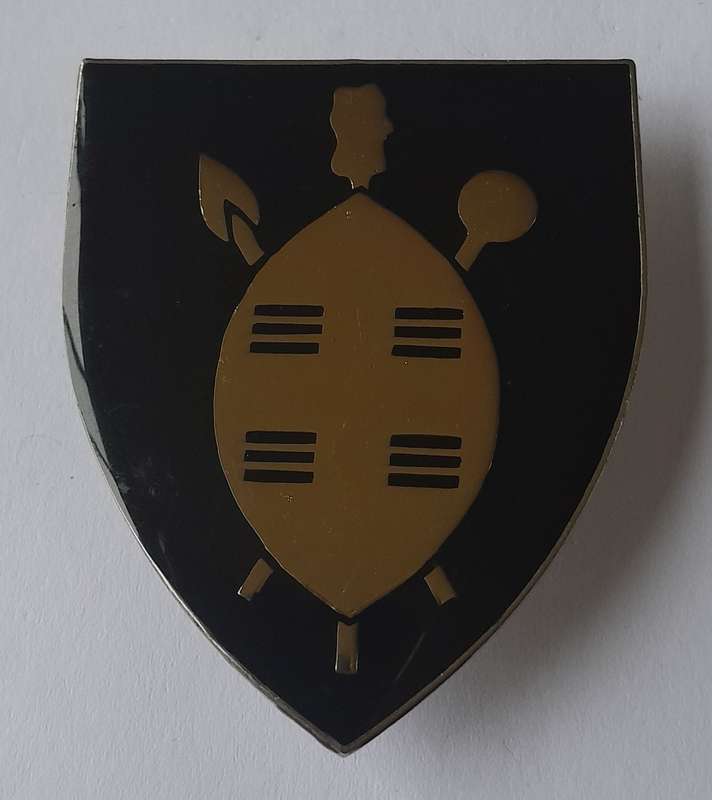 SADF 121 South African Infantry (121 Zulu) Battalion Shoulder Flash.  All Pins Intact.