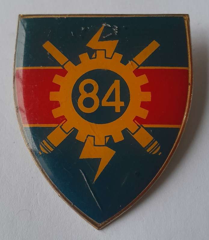 SADF 84 Technical Stores Depot Shoulder Flash.  2 Pins Intact.