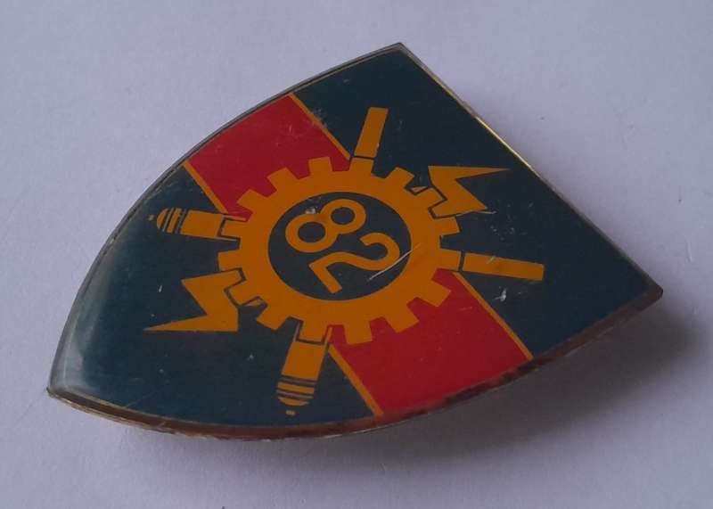 SADF 82 Technical Stores Depot Shoulder Flash.  All Pins Intact.