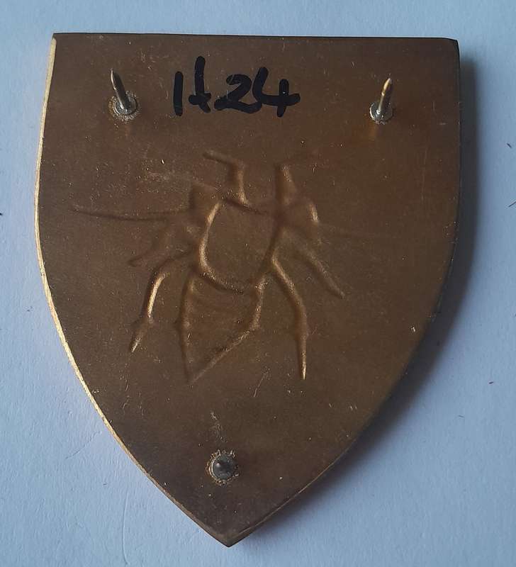SADF 35 Engineer Support Regiment Shoulder Flash.  All Pins Intact.