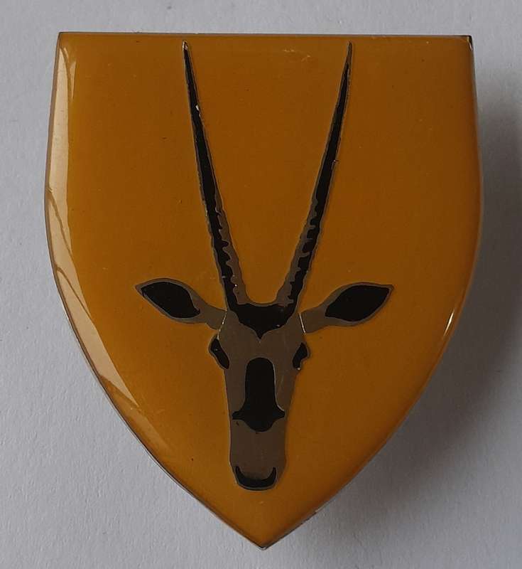 SADF 8 South African Infantry (8 SAI) Battalion Shoulder Flash.  All Pins Intact.
