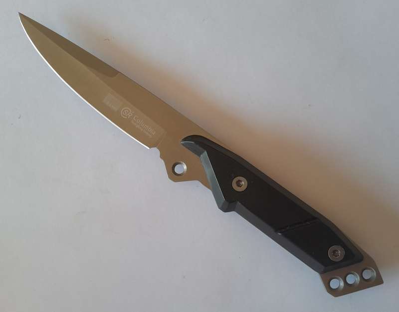 U.S.A. Saber ShuangRong Company Hunting Knife with Sheath.  23.5cm