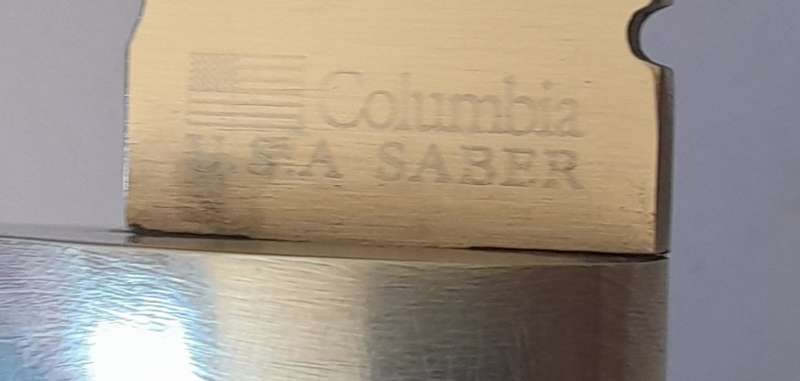 U.S.A Saber Columbia Wolf Survival Knife with Belt Sheath.  25cm.