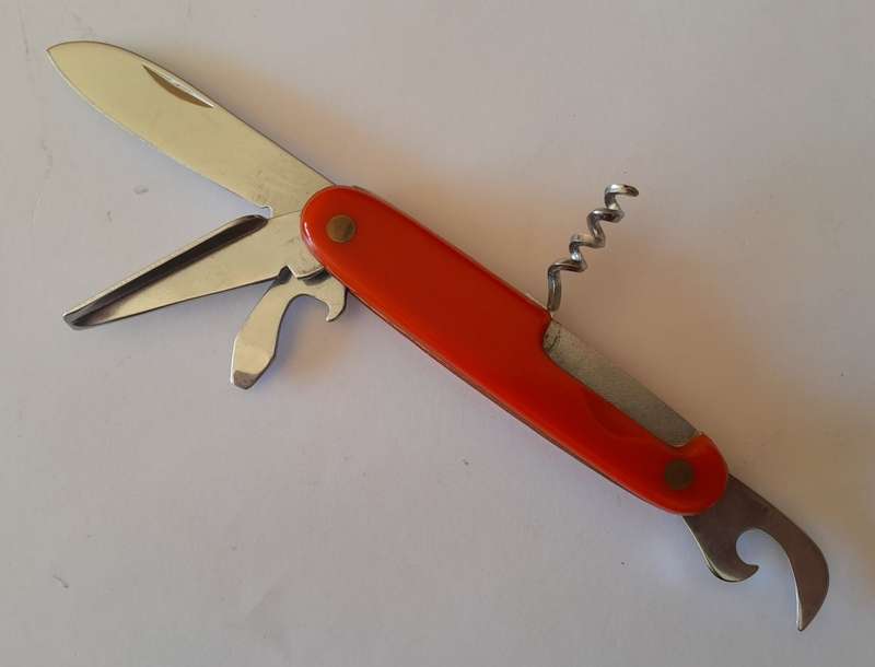 Vintage Folding Multi-Tool Camping Knife.