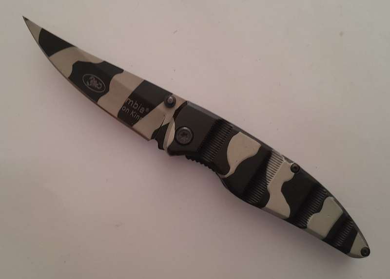 Columbia Scorpion King Mimetic Folding Knife.  18cm.