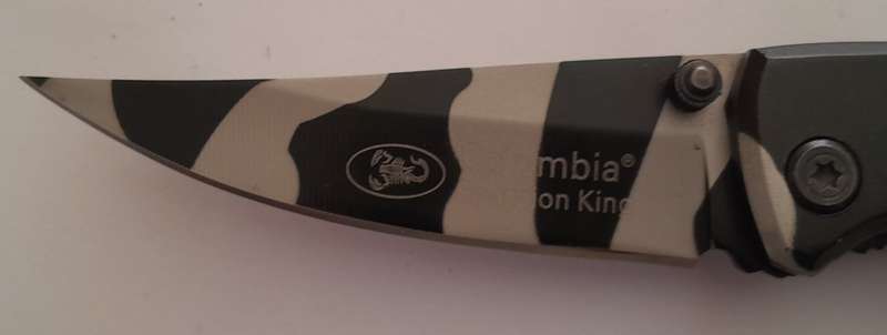 Columbia Scorpion King Mimetic Folding Knife.  18cm.