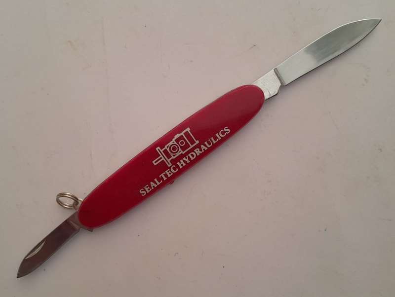 Vintage "Sealtec Hydraulics" Advertising Pocket Knife.  17cm.