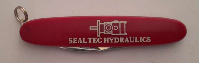 Vintage "Sealtec Hydraulics" Advertising Pocket Knife.  17cm.
