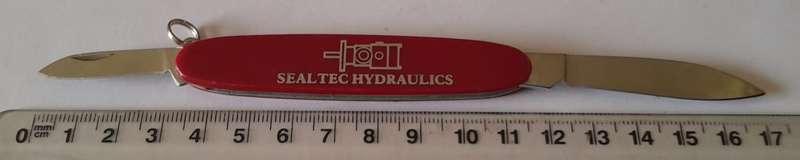 Vintage "Sealtec Hydraulics" Advertising Pocket Knife.  17cm.