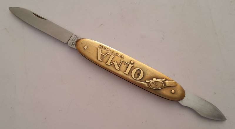 Rare Vintage Victoronix "Olma Watches" Advertising Pocket Knife.  17.5cm.