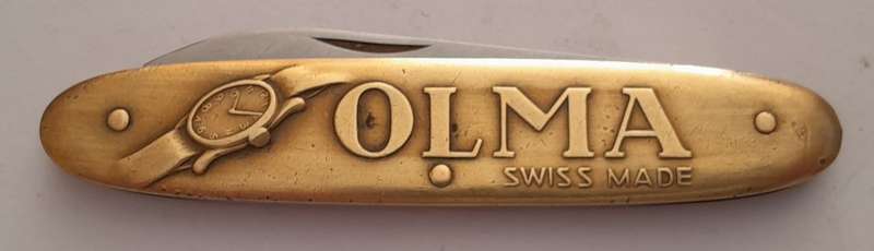 Rare Vintage Victoronix "Olma Watches" Advertising Pocket Knife.  17.5cm.