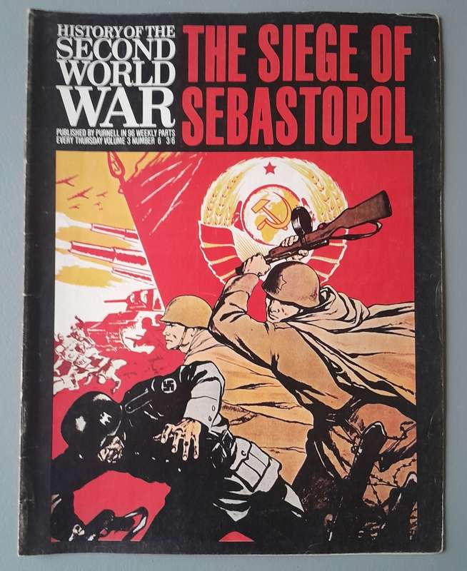 Vintage Purnell's "History Of The Second World War".  Siege Of Sebastopol..