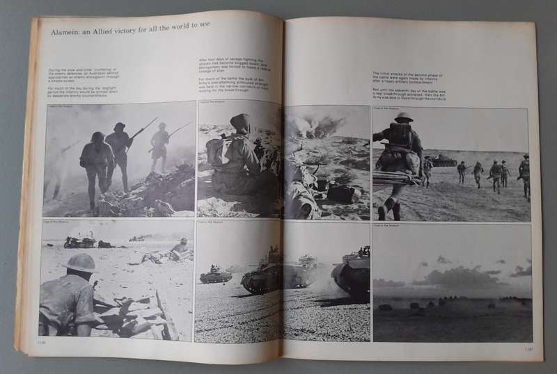 Vintage Purnell's "History Of The Second World War".  Alamein.
