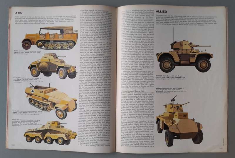 Vintage Purnell's "History Of The Second World War".  Operation Torch.