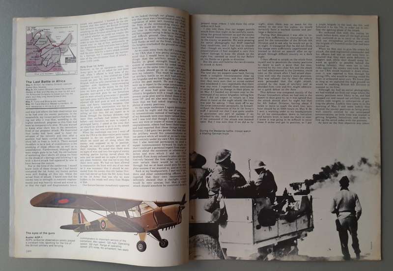 Vintage Purnell's "History Of The Second World War".  Africa The End.