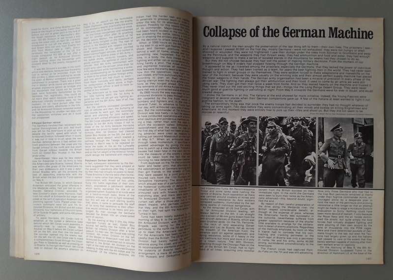 Vintage Purnell's "History Of The Second World War".  Africa The End.