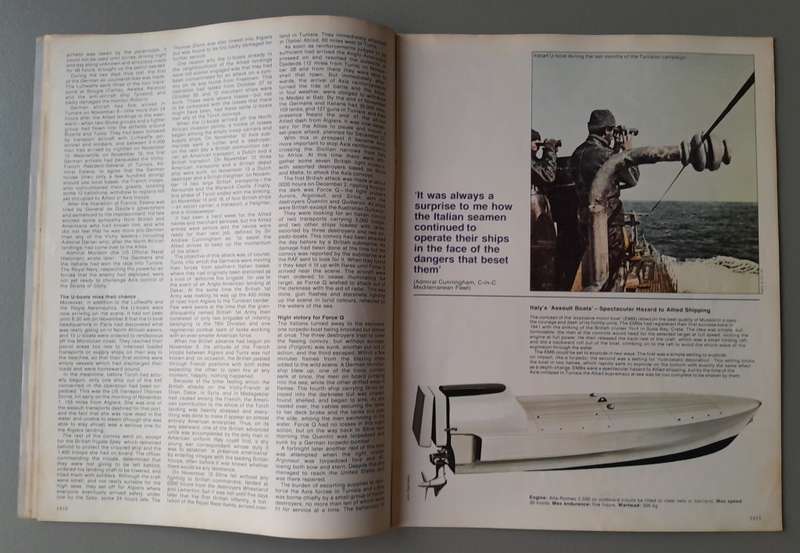 Vintage Purnell's "History Of The Second World War".  Africa The End.