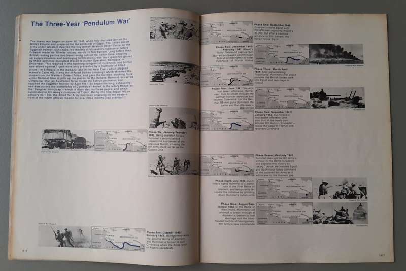 Vintage Purnell's "History Of The Second World War".  Africa The End.