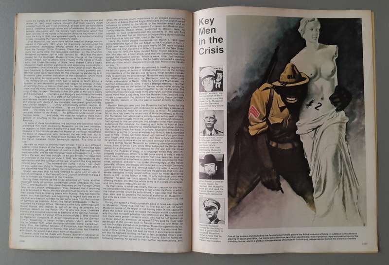 Vintage Purnell's "History Of The Second World War".  Italians Quit.