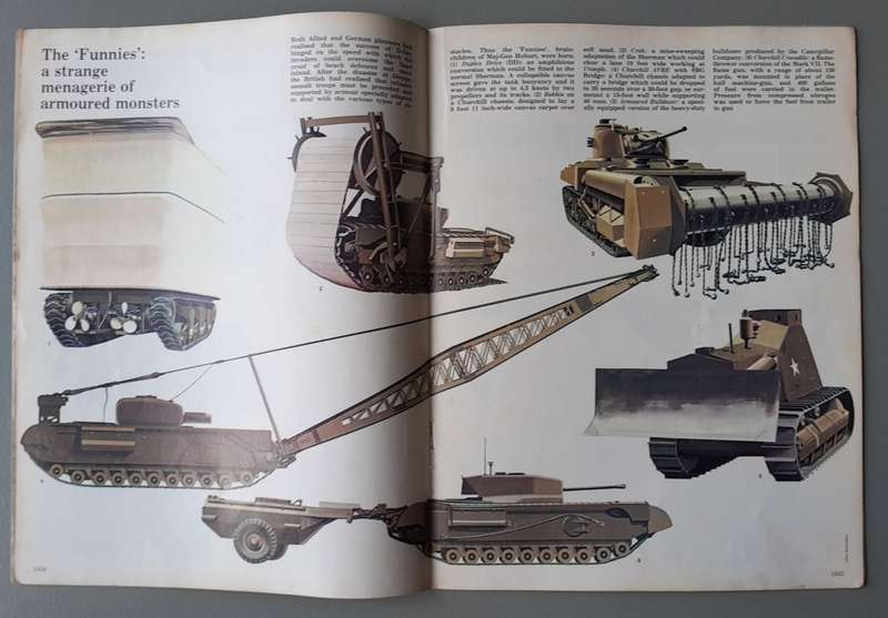 Vintage Purnell's "History Of The Second World War".  Allied War Machine.