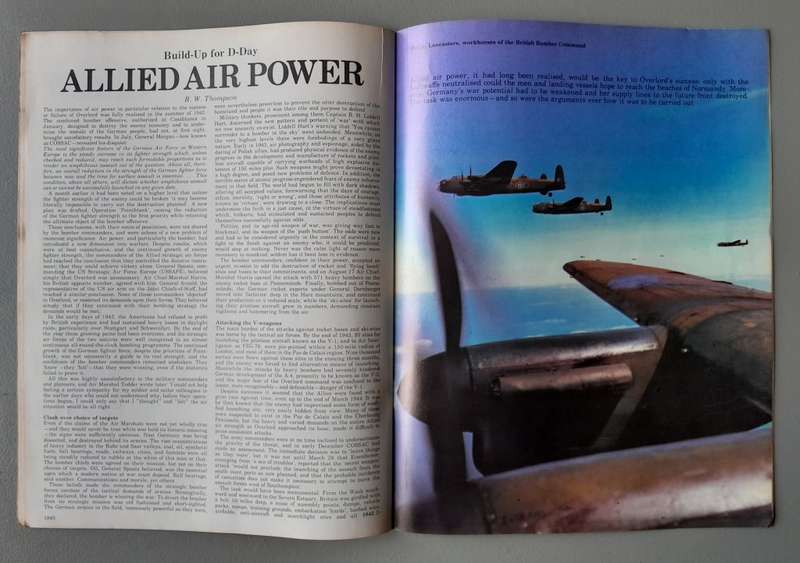 Vintage Purnell's "History Of The Second World War".  Allied War Machine.
