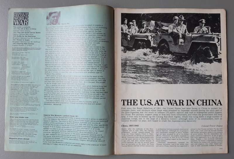 Vintage Purnell's "History Of The Second World War".  Marianas Turkey Shoot.