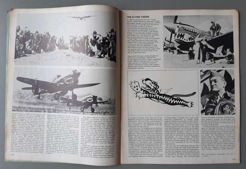 Vintage Purnell's "History Of The Second World War".  Marianas Turkey Shoot.
