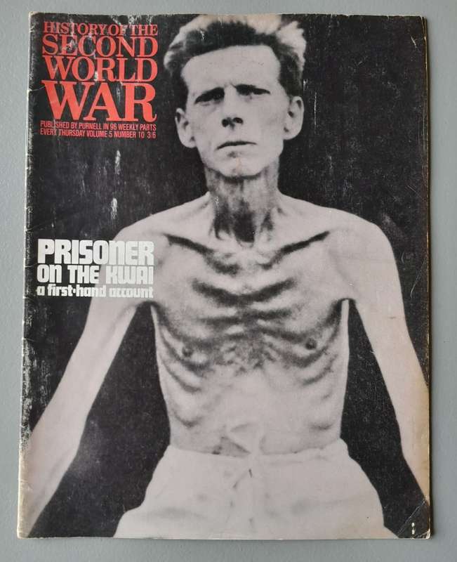 Vintage Purnell's "History Of The Second World War".  Prisoner on the Kwai.