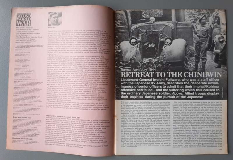 Vintage Purnell's "History Of The Second World War".  Prisoner on the Kwai.