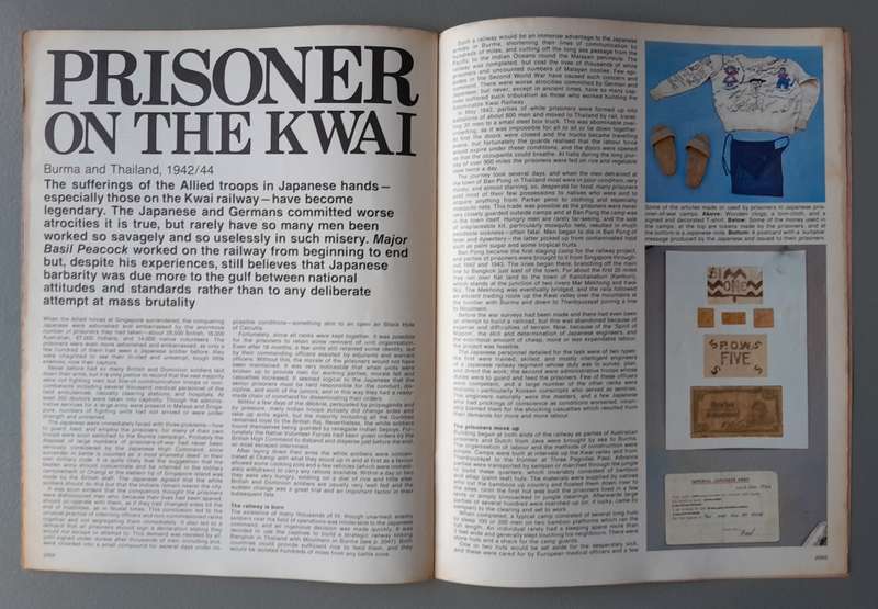 Vintage Purnell's "History Of The Second World War".  Prisoner on the Kwai.
