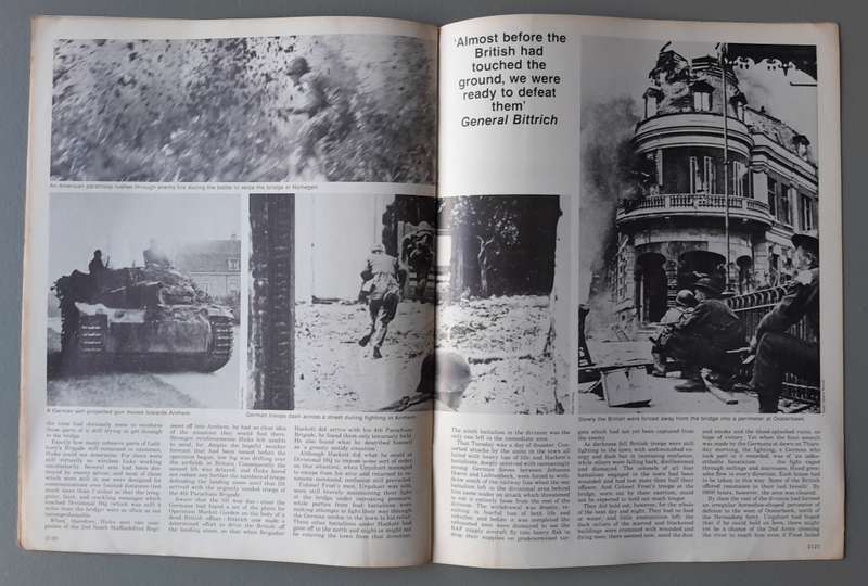 Vintage Purnell's "History Of The Second World War".  Arnhem.