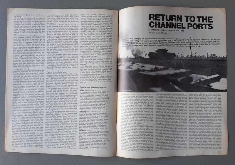 Vintage Purnell's "History Of The Second World War".  Arnhem.